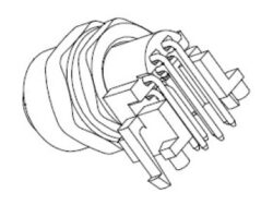 SM C10 FM-S88-F0822-A - SM C10 FM-S88-F0822-A Schmid-M Connector M12 A-code 8P Receptacle Female PCB